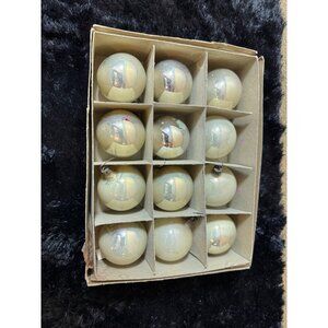 Vintage Christmas Tree Glass Ornaments Set Of 12 Original Box George Frank Sons